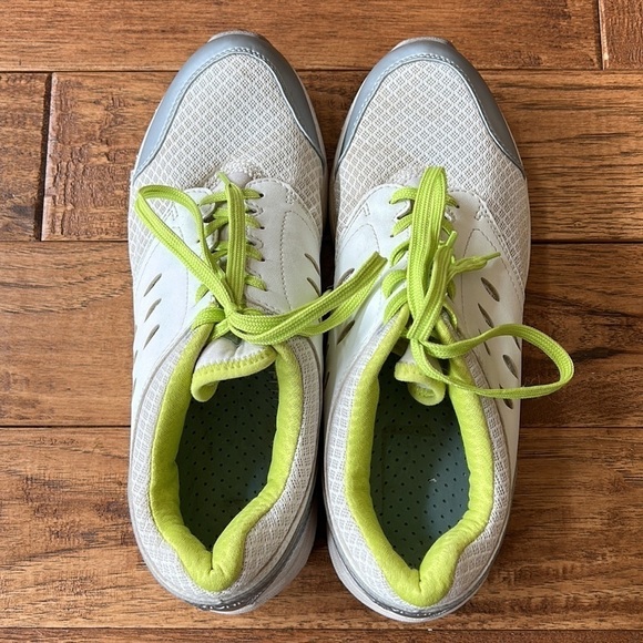 Vionic Venture Walking Sneakers Orthotic Comfort Shoes Silver & Chartreuse Sz 10 - Picture 10 of 12